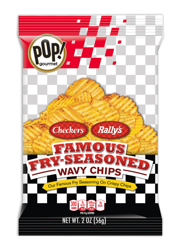 Checkers®/Rally's® Wavy Potato Chips 2oz (24 Pack)