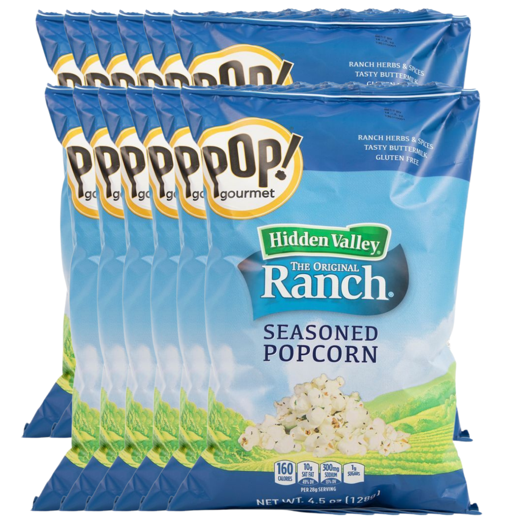 Hidden Valley® Ranch Seasoned Popcorn 12 Pack