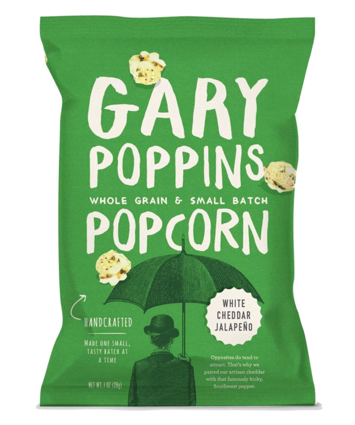 Gary Poppins White Cheddar Jalapeño